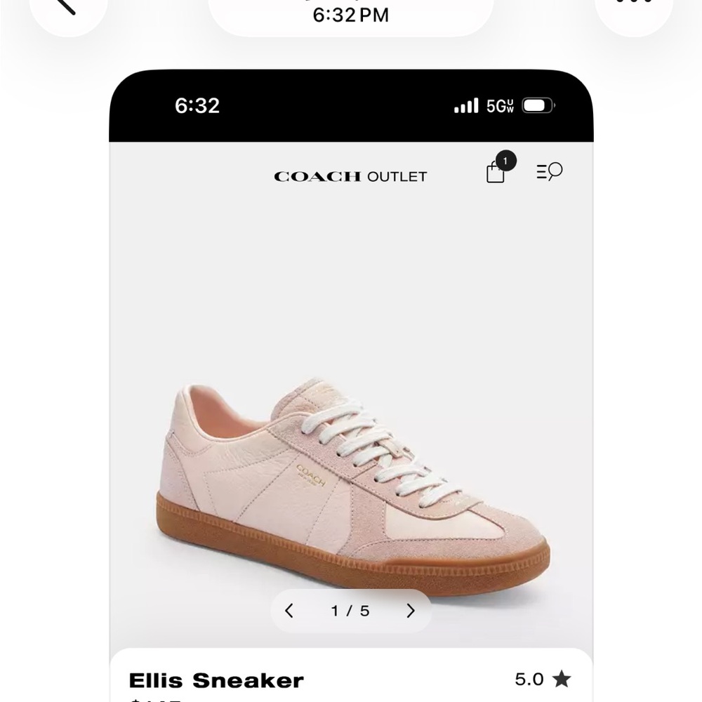 Coach Blush Pink Ellis Low-Top Sneakers